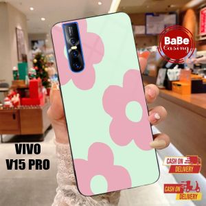 Casing Vivo V15 pro Case Terbaru Flowers Vivo V15 pro Casing Hardcase Softcase Glossy