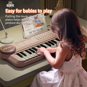 Kids Piano 37 Keys Mini Electronic Organ Musical Piano Teaching Keyboard With Microphone Educational Toys For Kid