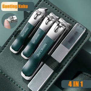 4Pcs Set Gunting Kuku Set Manicure Manicure Pedicure Stainless Steel Perawatan Kuku