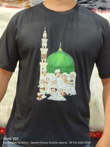 kaos distro kaos fashion kaos murah kaos lebaran bahan katun combed24s super /MESJID PANJANG