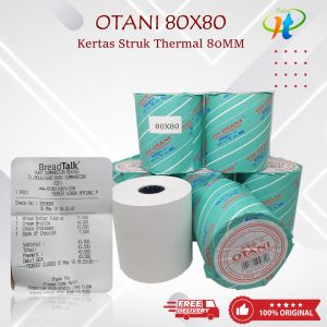 (3 Roll) Kertas Struk Thermal 80mm Otani 80x80 79x80 76x65 Paper Roll Printer Epson TMT82X TMT83III