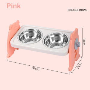 AP AIMAYAPET Stainless Steel Cat Bowl Height-Adjustable Dog Bowl Neck Protection Pet Bowl Bekas Makanan Kucing
