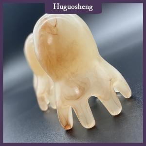 [huguosheng] หวีนวดหัวปลาหมึกทำจากเรซินแปรงนวดหนังศีรษะนวดหนังศีรษะนวดหนังศีรษะเครื่องมือฝังเข็มสปากัวซาเพื่อสุขภาพ