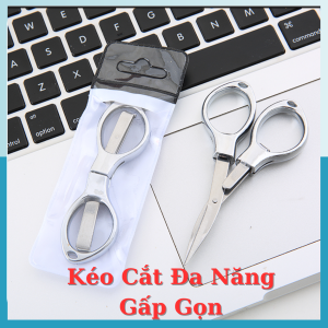 Kéo Cắt Mini Xếp Gấp Gọn Đa Năng Tiện Lợi Cầm Tay Thép Inox Trong Văn Phòng Dã Ngoại