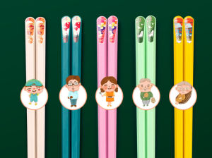 (SẴN HCM - HÀNG CHẤT LƯỢNG) SET 5 đôi ĐŨA ĂN SỢI THỦY TINH NGŨ SẮC NHẬT BẢN SANG TRỌNG AN TOÀN - đũa sợi thủy tinh dụng cụ gắp