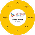 Traffic Yellow PH038 Waterbased Acrylics 30ml Armored Komodo. 