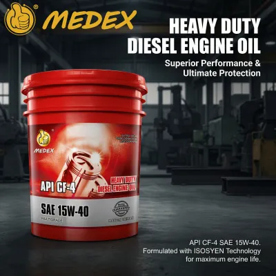 Medex Taiwan Heavy-duty Diesel Engine Oil SAE 15W40 API CF-4 18L Oil Change