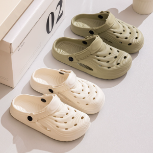 Couples Summer Beach Cave Shoes New Fashion Simple Anti Slip Womens Hollow Out Breathable Shoes Drifting Beach Daily Slippers H260729