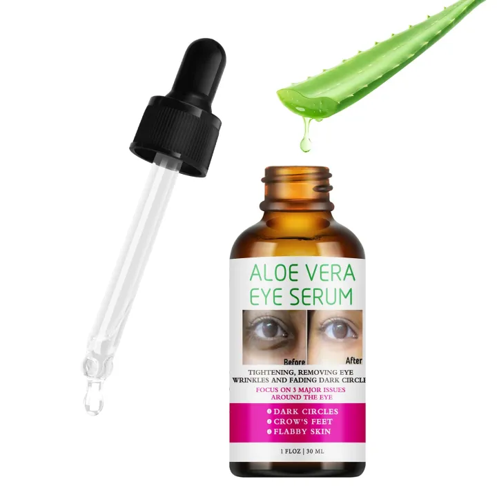 MOOYAM Aloe Vera Eye Essence Dark Circles Reduces Puffiness Bags Fine Lines Wrinkles Eye Essence.