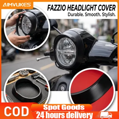 Headlight Cover Trim Ring Black Decoration Frame for Fazzio Motorcycle Accessories【Spot】COD
