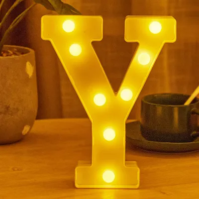【Local Fast Delivery】21cm Big Size Letter lamp Christmas Big 3D Letter Led Night Light Sign Alphabet DIY Lamp Decor Lamp