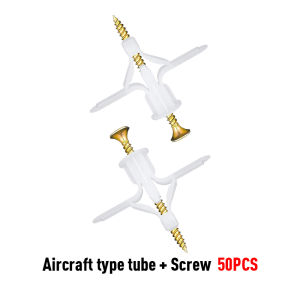 100PCS Butterfly  Wall Plug Butterfly Screw  Plaster Screw Plug Partition Celling Plaster Expansion Screw Color Zinc Nail Set Butterfly Screw Aircraft Screw Wall Plug for Hollow Partition Wall Ceiling 蝶形墙塞