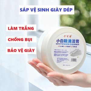 Sáp đánh vệ sinh giày dép túi xách balo Sáp lau giày làm trắng chống bám bụi tặng bọt biển làm sạch Sáp đánh vệ sinh giày dép túi xách balo Sáp lau giày làm trắng chống bám bụi tặng bọt biển làm sạch