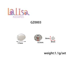 กระดุมยีนส์ วัสดุ ทองแดง  เสื้อแจ็คเก็ตเดนิม กระดุมยีนส์หลวม Brass Jeans button 17mm/ (A-1-C-GZ0003)