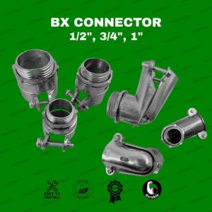 Metal Angle Flexible Connector – BX Angle Connector (1/2" 3/4" 1")