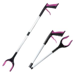 SIDSI Easy To Hold Foldable Litter Picker Lightweight Collapsible Trash Reacher Picker Trash Claw Wide Claw Mouth Grabber Stick Garden