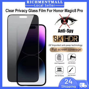 【🔥SG STOCK🔥】RICHMENTMALL 9H Clear/Privacy Tempered Glass Screen Protector For Honor Magic 8 Pro Full Coverage Anti-spy Glass Screen