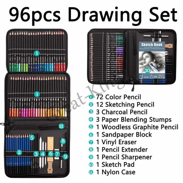 Generic 74-Piece Professional Drawing Pencils And Sketch Set | Jumia Nigeria