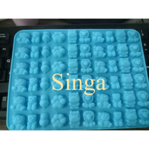 Cetakan Silikon Multifungsi Berbentuk Karakter untuk Permen/Jelly