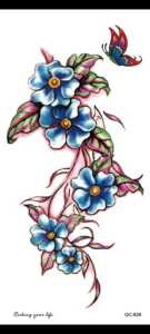 Tato Temporer Tattoo Tatto Temporary Tahan Air Sementara Anti Air Seri QC-628