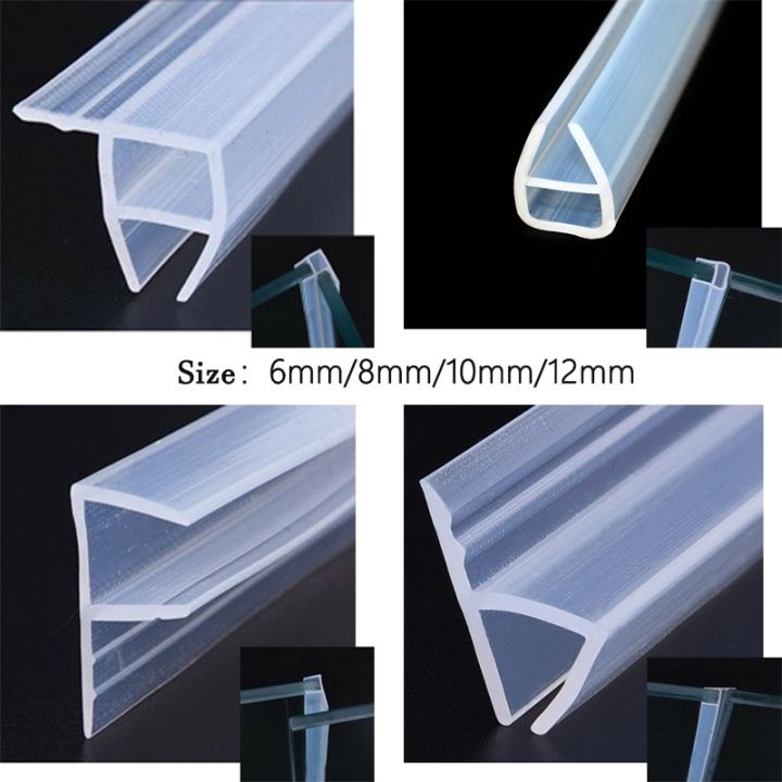 2M h/f/u/corner Shape Glass Seal Strip Silicone Bath Shower Weather ...