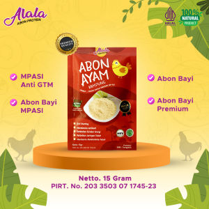 ALALA Abon Bayi - Abon Mpasi Bayi Penambah Nafsu Makan Rasa Sapi Ayam Salmon Halal