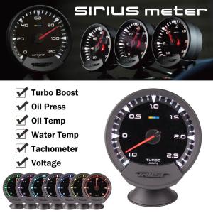 GReddy Sirius เมตร Series Trust 74 มม. 7 สีเกจวัดสําหรับรถแข่ง Turbo หน้าปัดบูสเตอร์พร้อมเซนเซอร์