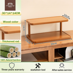 【On Hand】Desktop storage rack tea set rack cup rack strong load-bearing capacity easy installation small footprint