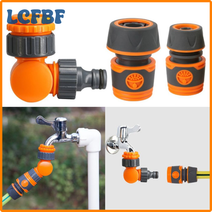 LCFBF Garden Quick Connectors Free Rotation Water Tap Splitter Coupler Pipe Water Adapter Repair