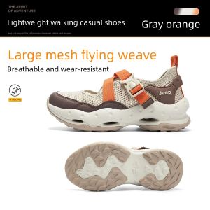 Jeep lưới thể thao thoáng khí Mary Jane Giày phụ nữ 2025 Mới Mùa Hè dép có đế dày phụ nữ đi bộ Giày giản dị