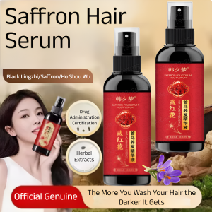 【FAMMY FAEY】Saffron Polygonum Multiflorum Essence Spray Plant Nourishing Black Hair Anti-Hair Loss Growth Oil Control Soft Authentic藏红花何首乌精华液
