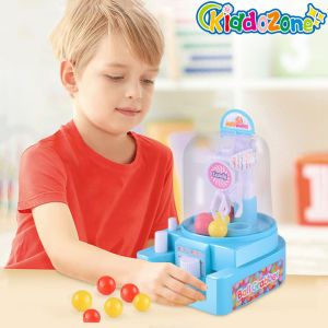 KiddoZone Mini Doll Claw Machine Game Candy Grabber Toy for Kids Fun and Interactive Desktop Slot Machine Ball Catcher