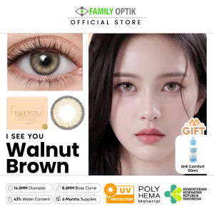 I See You Walnut Brown Monthly Softlens Warna Bulanan