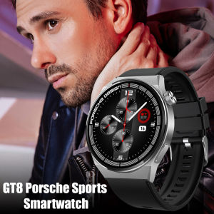 viviking สมาร์ทวอทช์ GT8 โทรผ่านบลูทูธ การควบคุมการเข้าถึง NFC การตรวจสอบอัตราการเต้นของหัวใจ กันน้ำ การชาร์จไร้สาย