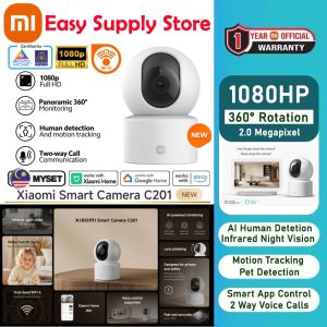 【New】Xiaomi Smart Camera C201 360° Security Camera 1080P HD IR Night Vision Smart AI Human Pet Detection Smart APP Control 2 Way Voice