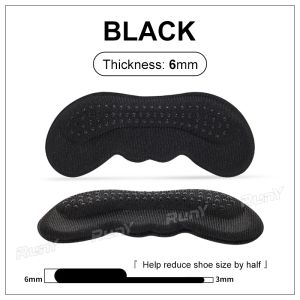 RunY  Women Insoles for Shoes High Heel Pad Adjust Size Heel Protection Thickened 6mm Sponge