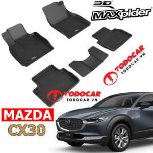 Thảm Lót Sàn MAZDA CX30 chính hãng 3D MAXpider KAGU 2021 2022 2023 2024 2025+