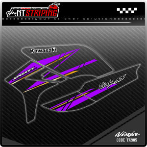 Striping Stiker Transparan UV Motor Ninja SS Sticker Variasi List Semifull Bahan Transparan Bening Kode TA985