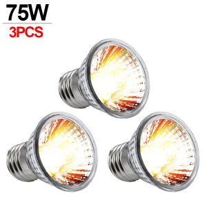 หลอดไฟโคมไฟสัตว์เลื้อยคลาน UVB 1/5ชิ้น25/50/75W หลอดไฟ UV ให้เต่าไฟความร้อนสัตว์ครึ่งบกครึ่งน้ำตัวควบคุมอุณหภูมิโคมไฟพลังงานแสงอาทิตย์