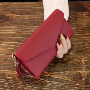 Nino Dompet Panjang Fashion Korea Retro Lipat Import Wanita Hiasan Rumbai