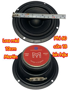 Loa mid 10cm MARTIN - kín hậu từ 60 côn 18 gân cao su - giá 1 cái