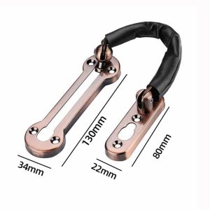 CANICECA Household Door Locks Anti-theft Stainless Steel Security Chain Portable Nail Free Glue Safety Lock Door Lock Hardware