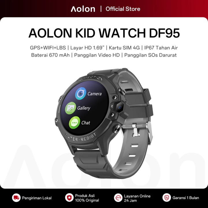 Aolon Smartwatch for Kids SIM Card Video Call Realtime Chat Kids