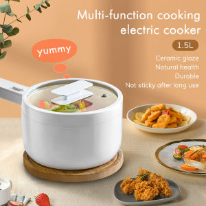Multifunction Portable Ceramic Non-Stick Electric Cooker Ceramic Cooking Noodles Steamboat Hot Pot Periuk 1.5L