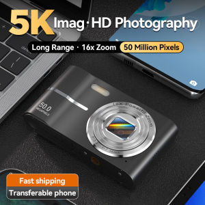 4K máy ảnh kỹ thuật số 50MP HD Nhiếp Ảnh CCD Máy Ảnh tự động lấy nét Video Vlogging Máy Quay Phim 16X Thu phóng kỹ thuật số Túi Mini Máy Ảnh Với Đèn Flash