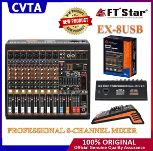 【CVTA】FTstar mixer EX-8USB professional 8-channel mixer professional power amplifier mixer EX-8 USB
