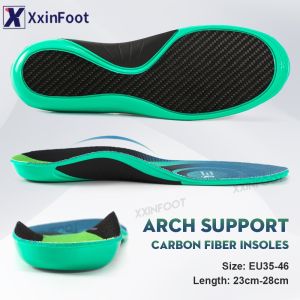 Carbon Fiber lnsoles Orthopedic Arch Support Shoe lnsert 1Pair For Pain Relief For Hiking Running