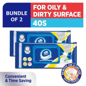[Bundle Of 2/6] Vinda Deluxe Kitchen Wet Wipes 40s