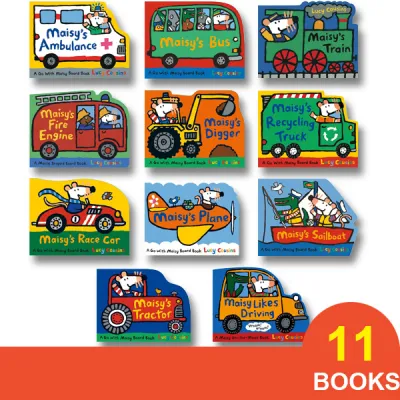 [SG Stock] A GO WITH MAISY BOARD BOOK by LUCY COUSINS - Maisy Transport Boardbook (11 Books)
