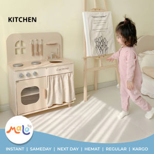 MALOTOYS - Wooden Kitchen Set Cucinino Minimalist Nordic Pretend Play Mainan Peran Dapur Kayu Anak Belajar Memasak Malo Toys